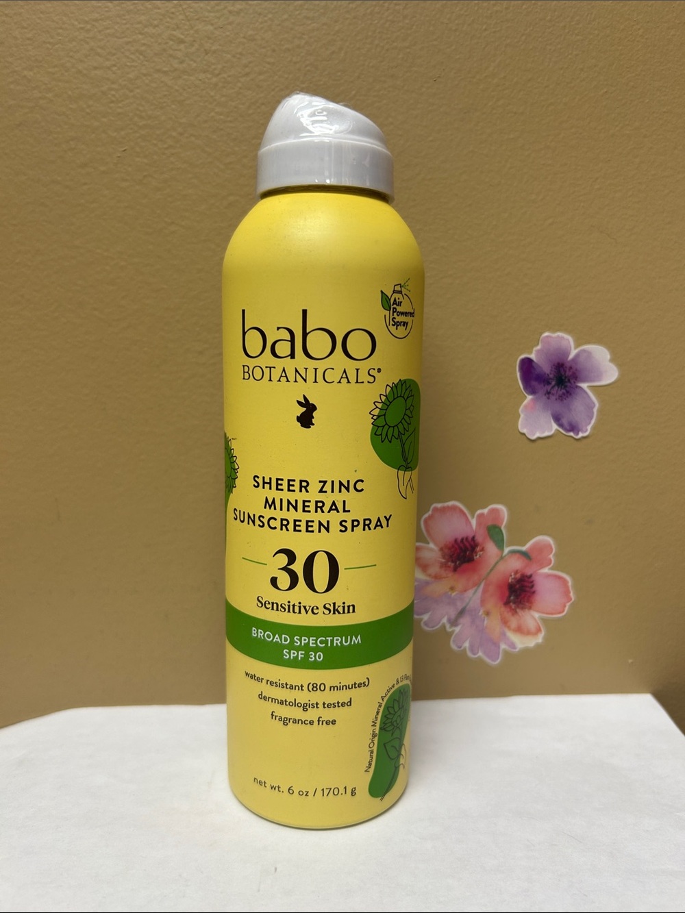 babo Botanicals Sheer Zinc Mineral Sunscreen Spray SPF 30 - 6 oz